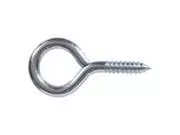 .080 X 1-1/16" Zinc-plated Large Eye Screw Eye 12pk Hillman Hook And Eye 852418