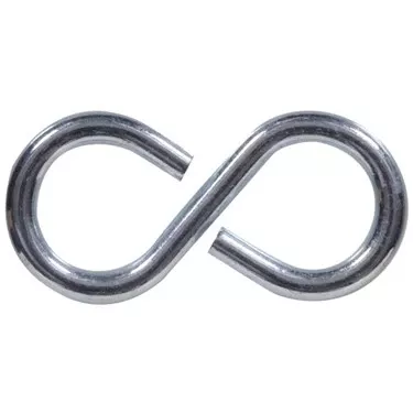 .121 X 1-1/4" Zinc-plated 8-hook 5-pack Hillman Hook And Eye 852434 008236932591