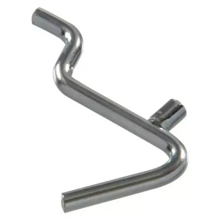 .148" X 2-1/2" Zinc Plated Angled Hook And Eye - Model 853042