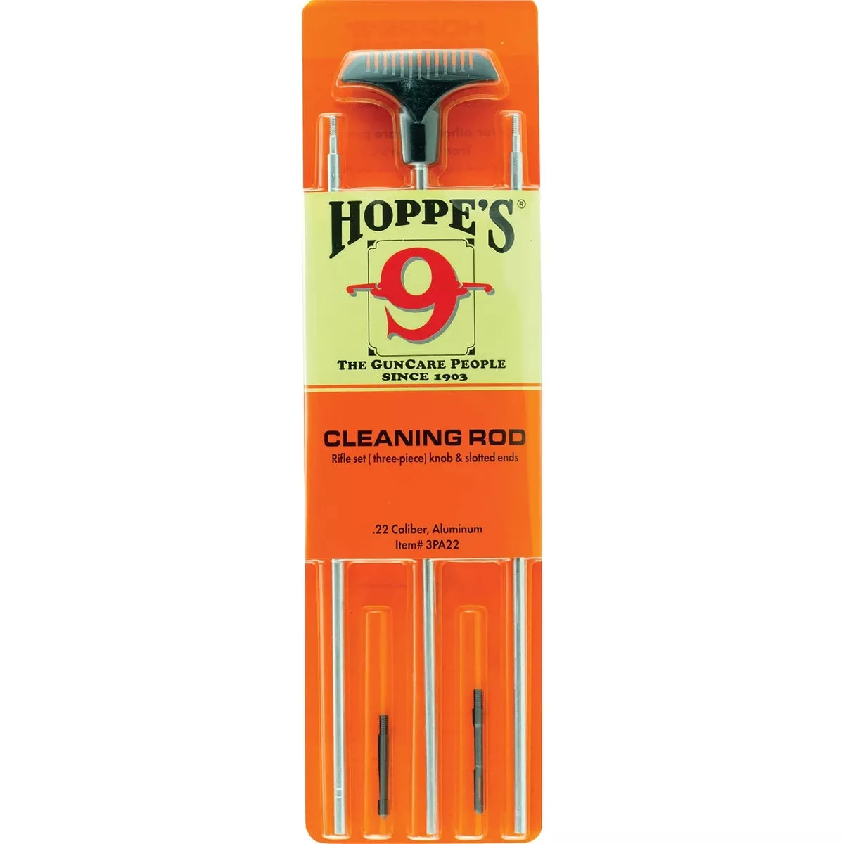 .22 Caliber Aluminum Gun Cleaning Rod With Ball Bearing Swivel Handle