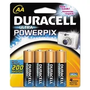 "duracell Powerpix Battery, Aa, 4 Pack (nnx1500)"