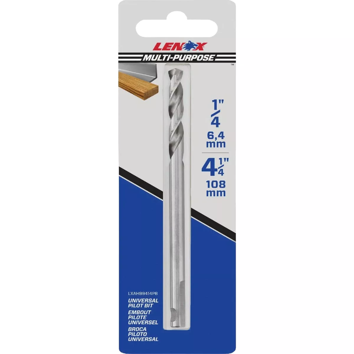 Hole Saw Pilot Drill Bit, 1/4 In.